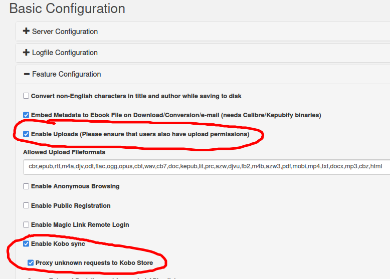 User Configuration