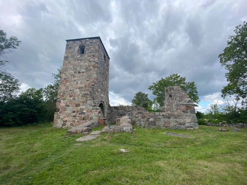 An old church ruin, originally built around 1300